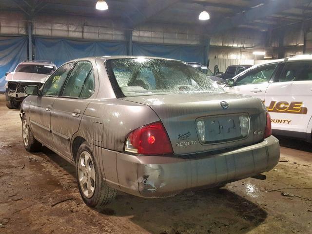 3N1CB51D34L916642 - 2004 NISSAN SENTRA 1.8 SILVER photo 3