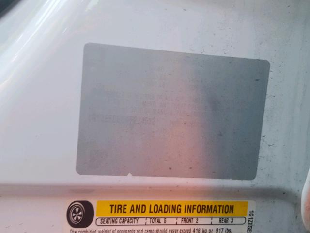 1G1ZE5EB6AF224512 - 2010 CHEVROLET MALIBU LTZ თეთრი ფოტო 10