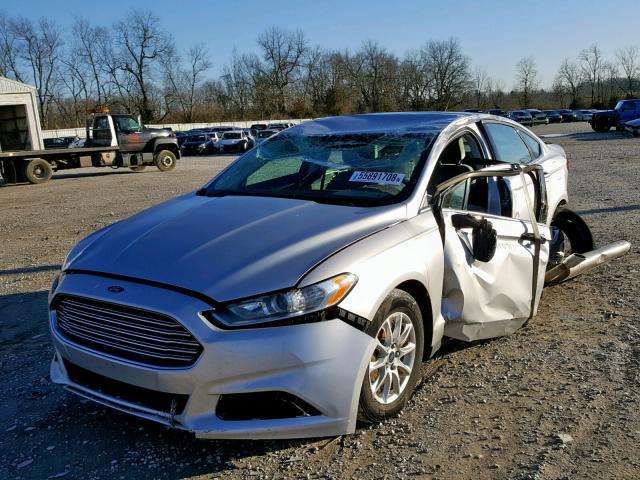 3FA6P0G7XGR392462 - 2016 FORD FUSION S SILVER photo 2