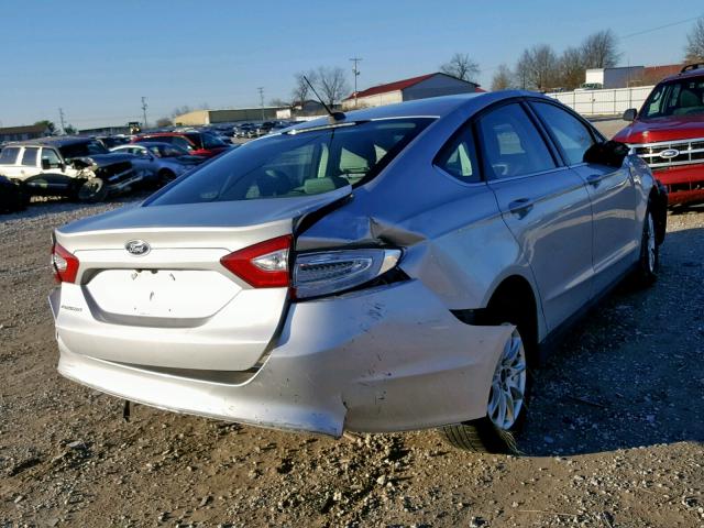 3FA6P0G7XGR392462 - 2016 FORD FUSION S SILVER photo 4