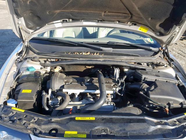 YV1TH59H941351138 - 2004 VOLVO S80 2.5T SILVER photo 7