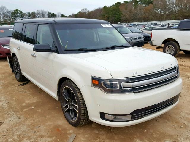 2FMHK6DT1EBD01334 - 2014 FORD FLEX LIMIT WHITE photo 1