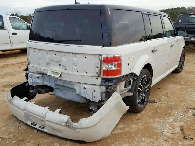 2FMHK6DT1EBD01334 - 2014 FORD FLEX LIMIT WHITE photo 4