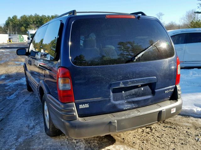 1GMDX03E83D173469 - 2003 PONTIAC MONTANA BLUE photo 3