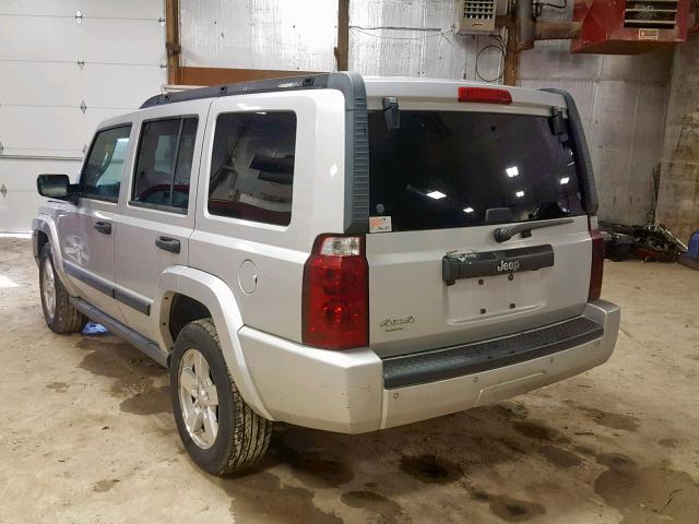 1J8HG48K06C334282 - 2006 JEEP COMMANDER Gümüş foto 3