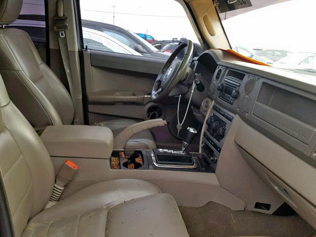 1J8HG48K06C131621 - 2006 JEEP COMMANDER Boz foto 5
