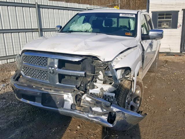 1C6RR7NT9FS619581 - 2015 RAM 1500 LARAM WHITE photo 2