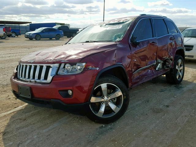 1C4RJEAG4DC573792 - 2013 JEEP GRAND CHER BURGUNDY photo 2