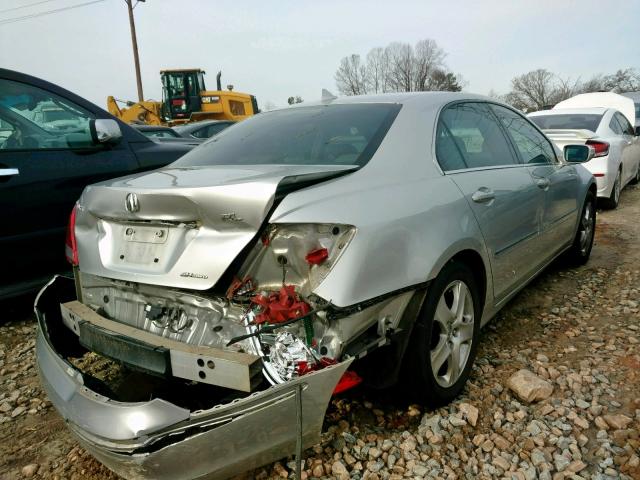 JH4KB16595C015242 - 2005 ACURA RL SILVER photo 4