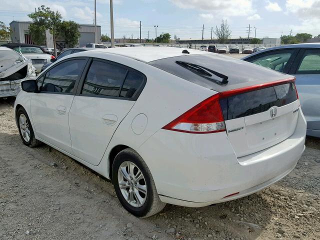 JHMZE2H79BS002440 - 2011 HONDA INSIGHT EX WHITE photo 3