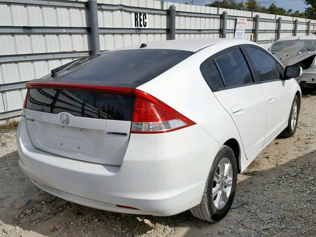 JHMZE2H79BS002440 - 2011 HONDA INSIGHT EX WHITE photo 4