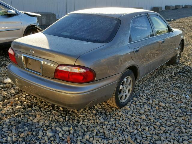 1YVGF22C715222954 - 2001 MAZDA 626 ES BROWN photo 4