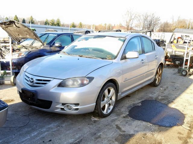 JM1BK323951252679 - 2005 MAZDA 3 S SILVER photo 2