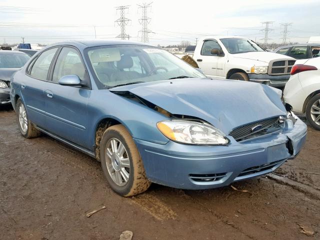 1FAFP56U85A173799 - 2005 FORD TAURUS SEL BLUE photo 1