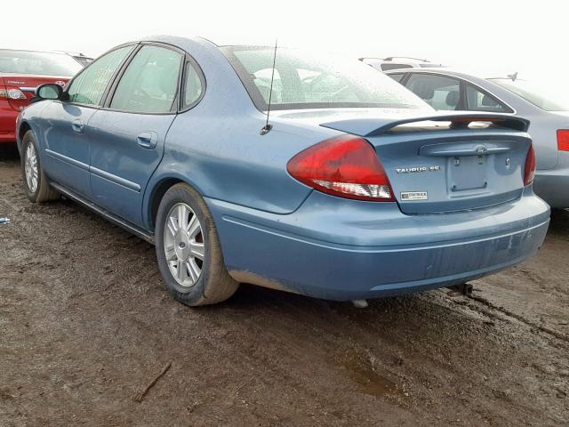 1FAFP56U85A173799 - 2005 FORD TAURUS SEL BLUE photo 3