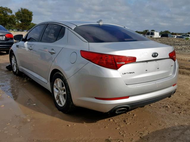 KNAGM4A74D5303178 - 2013 KIA OPTIMA LX SILVER photo 3