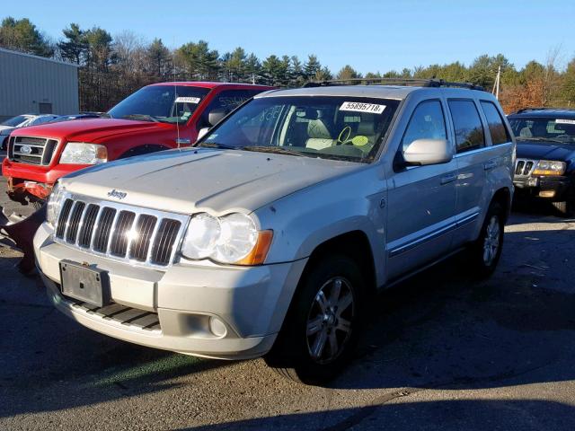 1J8HR58N88C231933 - 2008 JEEP GRAND CHER BEIGE photo 2