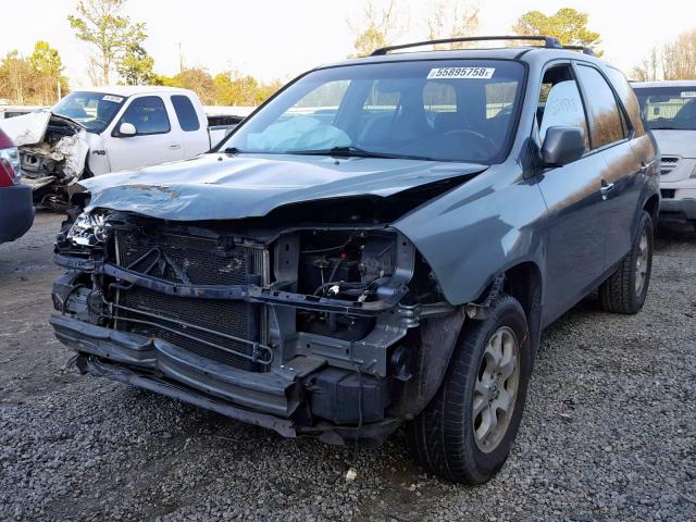 2HNYD18851H512495 - 2001 ACURA MDX TOURIN BLUE photo 2