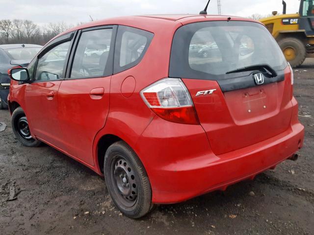 JHMGE8H32DC037342 - 2013 HONDA FIT RED photo 3