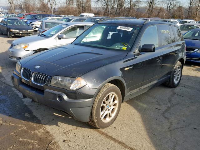 WBXPA73474WC35250 - 2004 BMW X3 2.5I BLACK photo 2