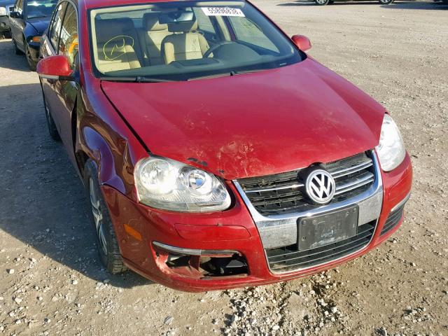 3VWRF71K06M707827 - 2006 VOLKSWAGEN JETTA 2.5 BURGUNDY photo 9