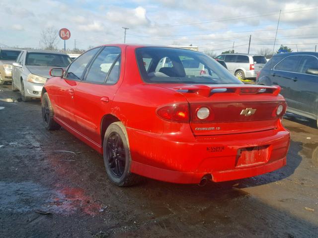 3G1JH52F44S173281 - 2004 CHEVROLET CAVALIER L RED photo 3