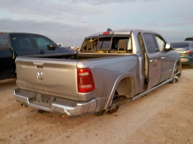 1C6RREJT9KN502781 - 2019 RAM 1500 LARAM SILVER photo 4