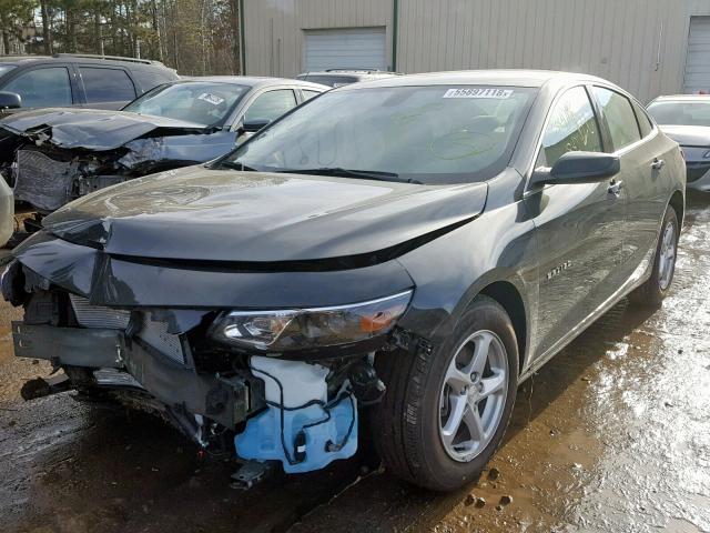 1G1ZB5ST0JF132379 - 2018 CHEVROLET MALIBU LS BLACK photo 2