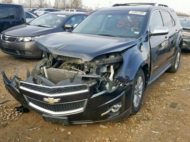 2CNALPEW7A6278562 - 2010 CHEVROLET EQUINOX LT BLACK photo 2