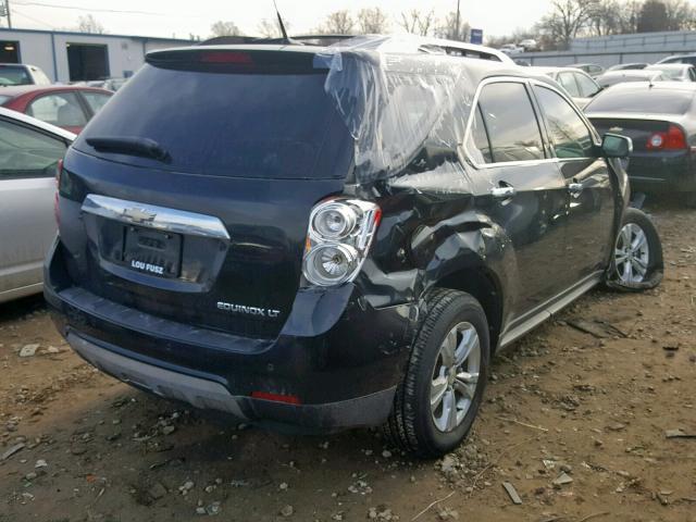 2CNALPEW7A6278562 - 2010 CHEVROLET EQUINOX LT BLACK photo 4