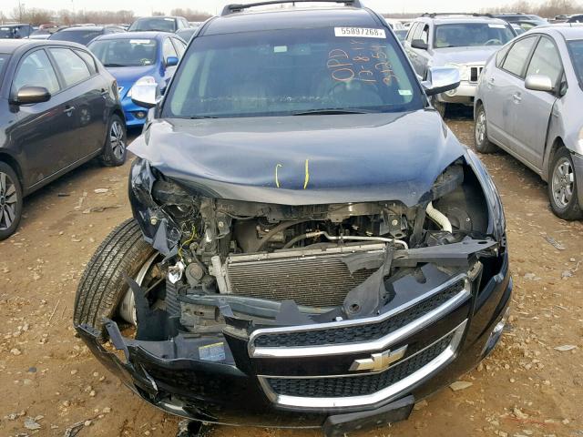 2CNALPEW7A6278562 - 2010 CHEVROLET EQUINOX LT BLACK photo 7