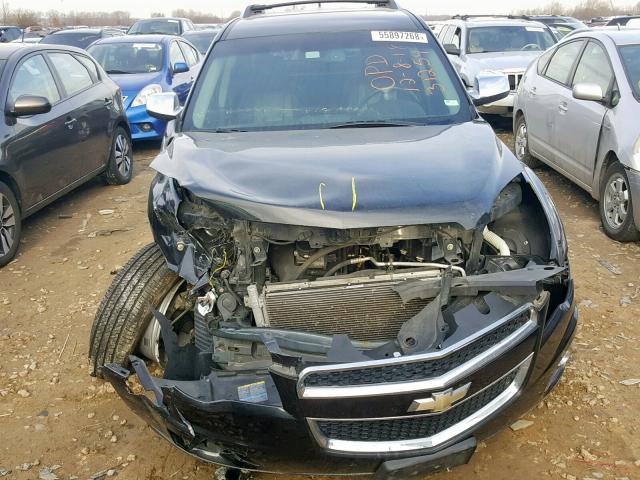 2CNALPEW7A6278562 - 2010 CHEVROLET EQUINOX LT BLACK photo 9