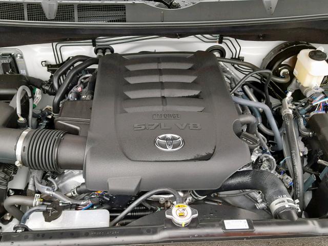 5TFDY5F11KX799630 - 2019 TOYOTA TUNDRA CRE WHITE photo 7