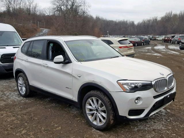 5UXWX9C51G0D73495 - 2016 BMW X3 XDRIVE2 WHITE photo 1