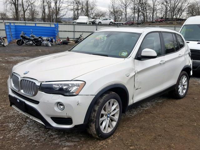 5UXWX9C51G0D73495 - 2016 BMW X3 XDRIVE2 WHITE photo 2