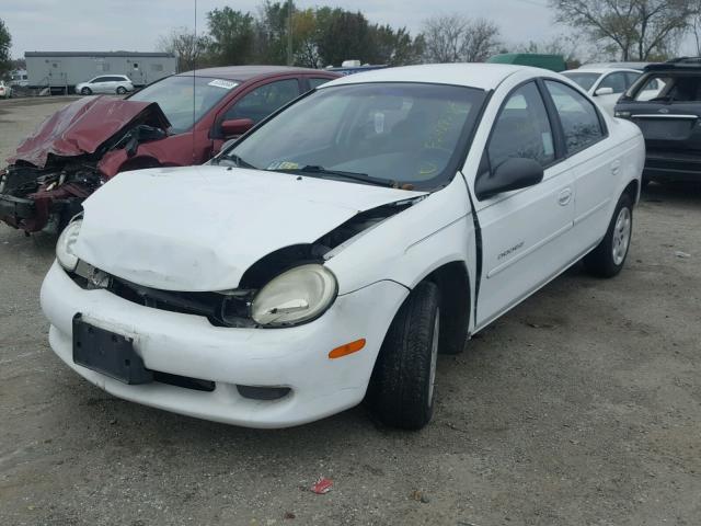 1B3ES46C0YD801784 - 2000 DODGE NEON BASE WHITE photo 2