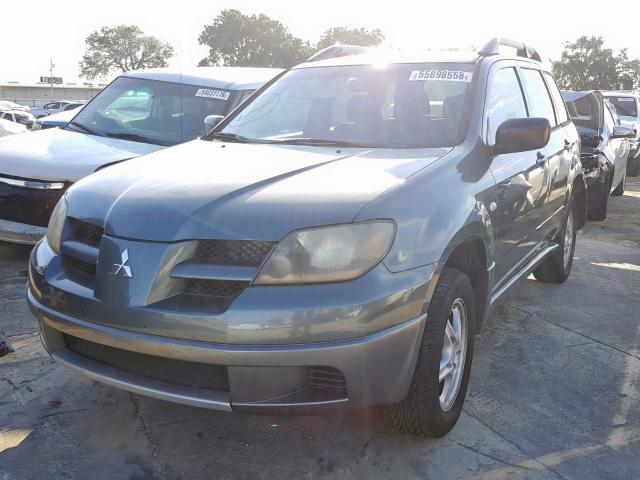 JA4LZ31F04U004257 - 2004 MITSUBISHI OUTLANDER GRAY photo 2