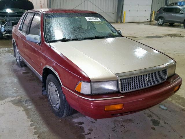 1P3XA5630MF575146 - 1991 PLYMOUTH ACCLAIM LE BURGUNDY photo 1