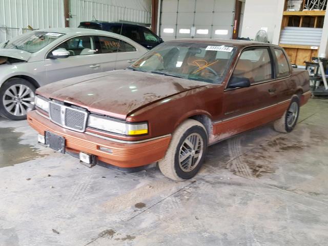 1G2NV14U5HC934034 - 1987 PONTIAC GRAND AM L ORANGE photo 2