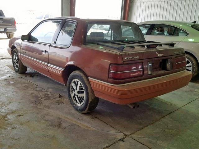 1G2NV14U5HC934034 - 1987 PONTIAC GRAND AM L ORANGE photo 3