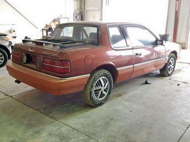 1G2NV14U5HC934034 - 1987 PONTIAC GRAND AM L ORANGE photo 4