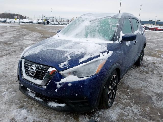 3N1CP5CU9KL551413 - 2019 NISSAN KICKS S BLUE photo 2