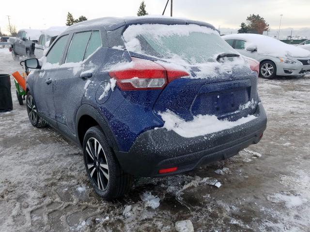 3N1CP5CU9KL551413 - 2019 NISSAN KICKS S BLUE photo 3