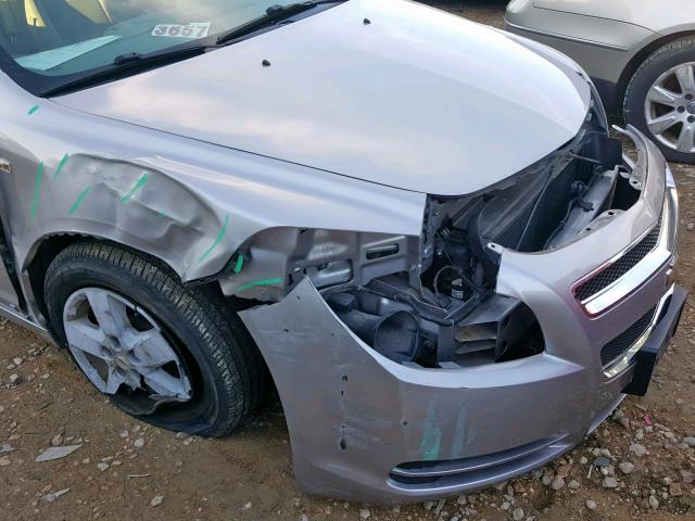 1G1ZG57B58F161842 - 2008 CHEVROLET MALIBU LS Gümüş foto 9