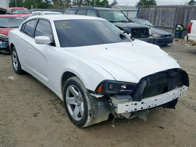 2C3CDXAT1EH172399 - 2014 DODGE CHARGER PO WHITE photo 1