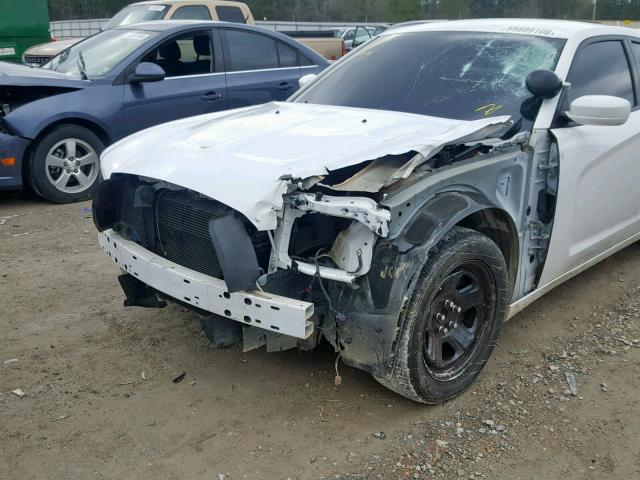 2C3CDXAT1EH172399 - 2014 DODGE CHARGER PO WHITE photo 9