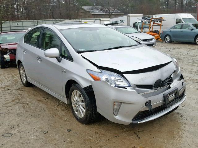 JTDKN3DP6C3023904 - 2012 TOYOTA PRIUS PLUG SILVER photo 1