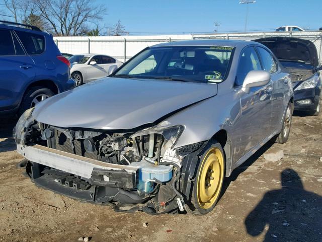 JTHCK262785017919 - 2008 LEXUS IS 250 SILVER photo 2