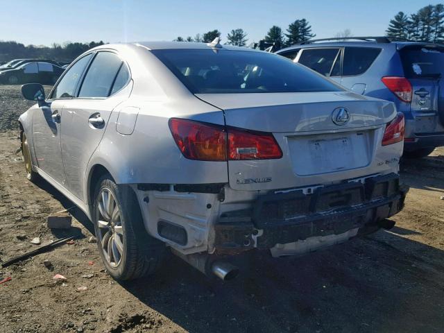 JTHCK262785017919 - 2008 LEXUS IS 250 SILVER photo 3