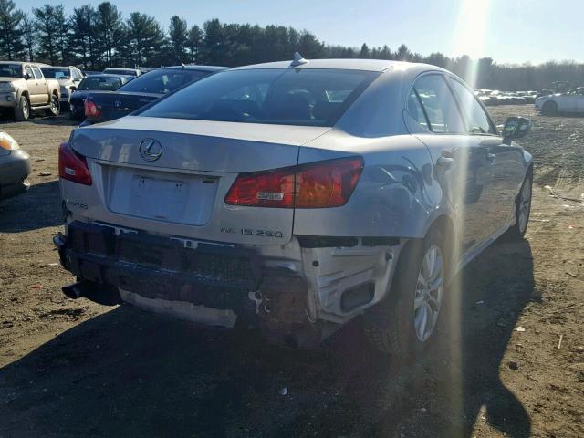 JTHCK262785017919 - 2008 LEXUS IS 250 SILVER photo 4